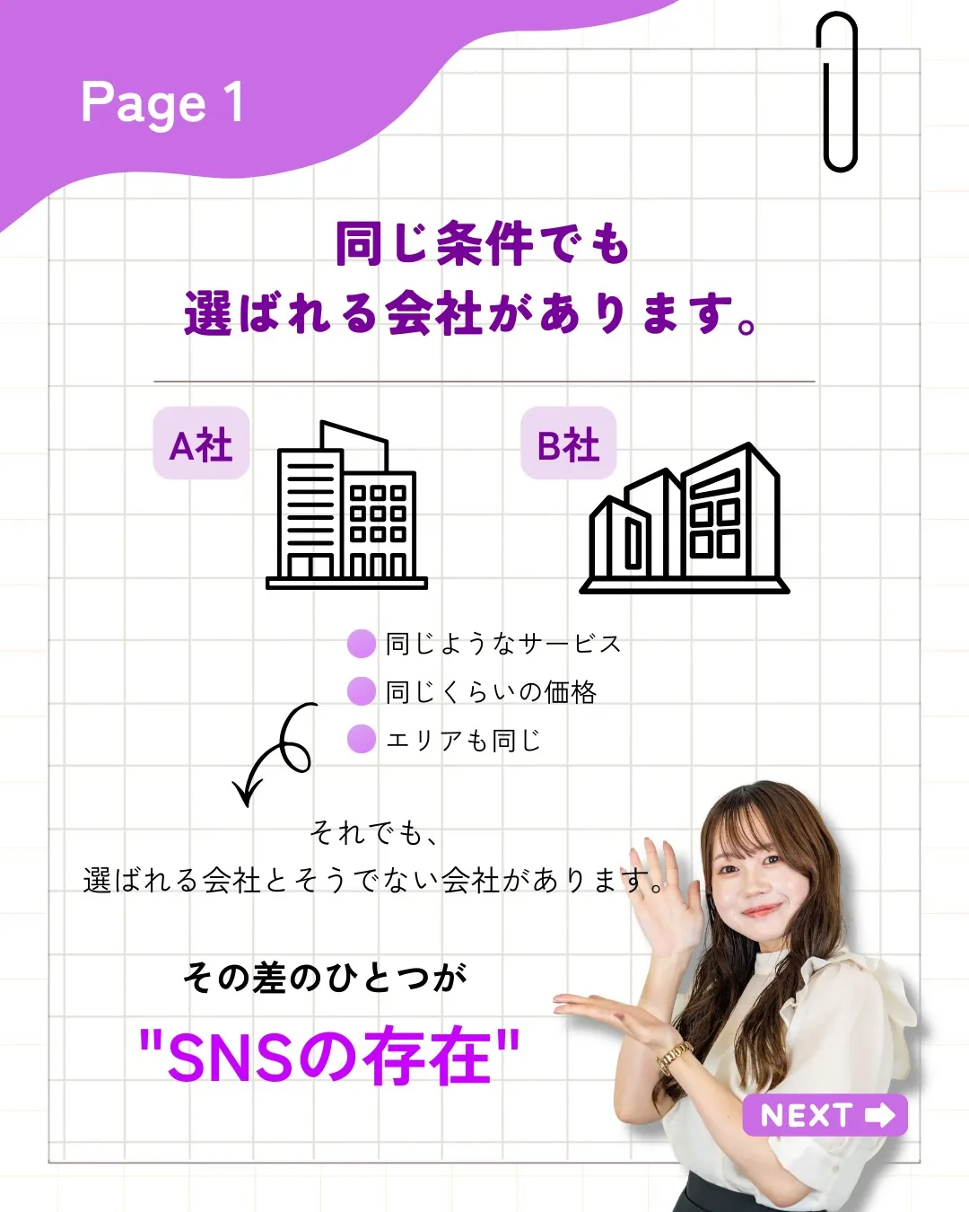 同じサービス、同じ価格。